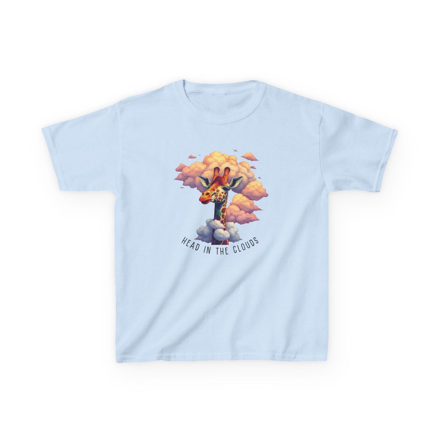 Kids Heavy Cotton™ Tee - 'Head in the Clouds' T-Shirt for Boys and Girls