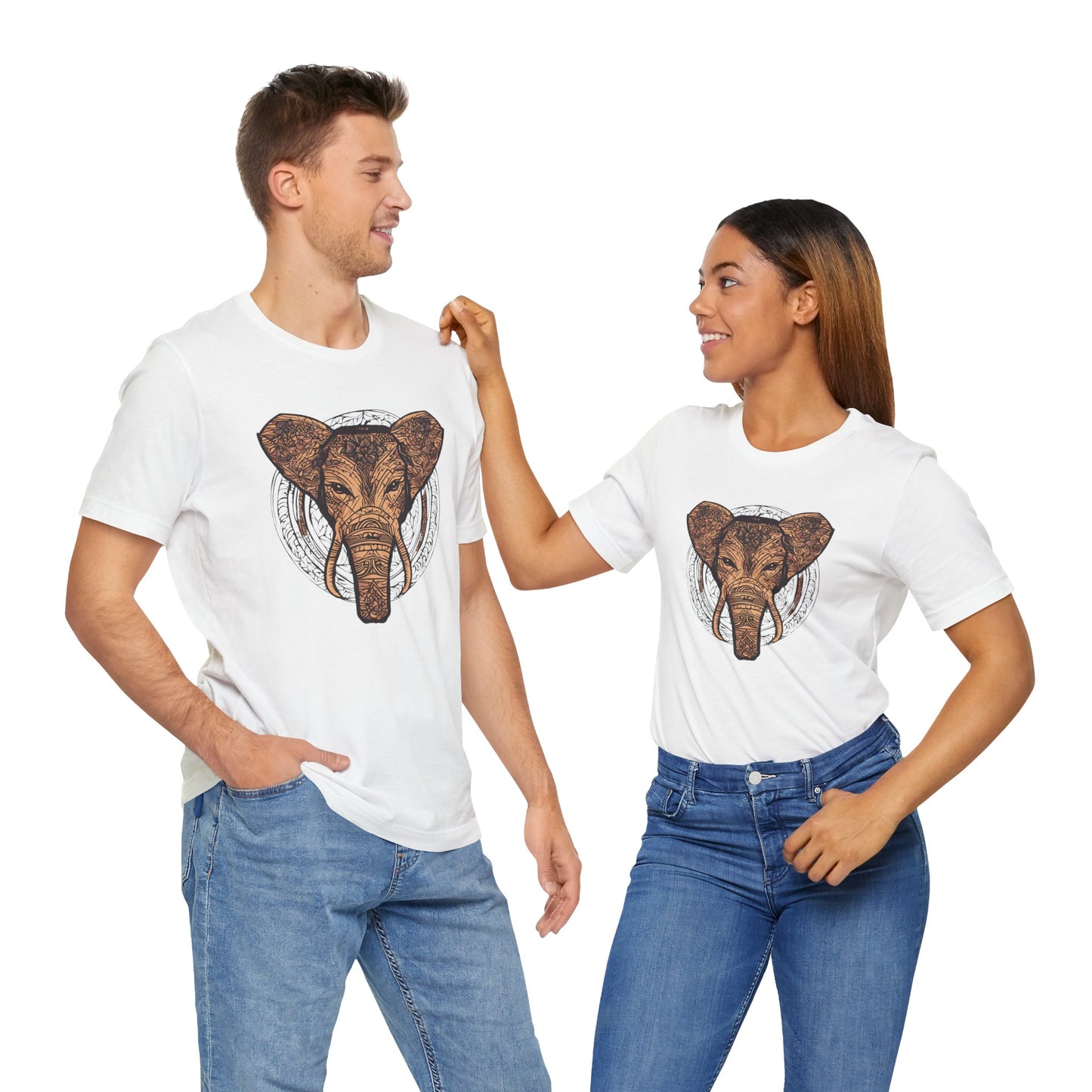 Elephant Graphic Unisex Jersey Tee - Nature Lover's Apparel