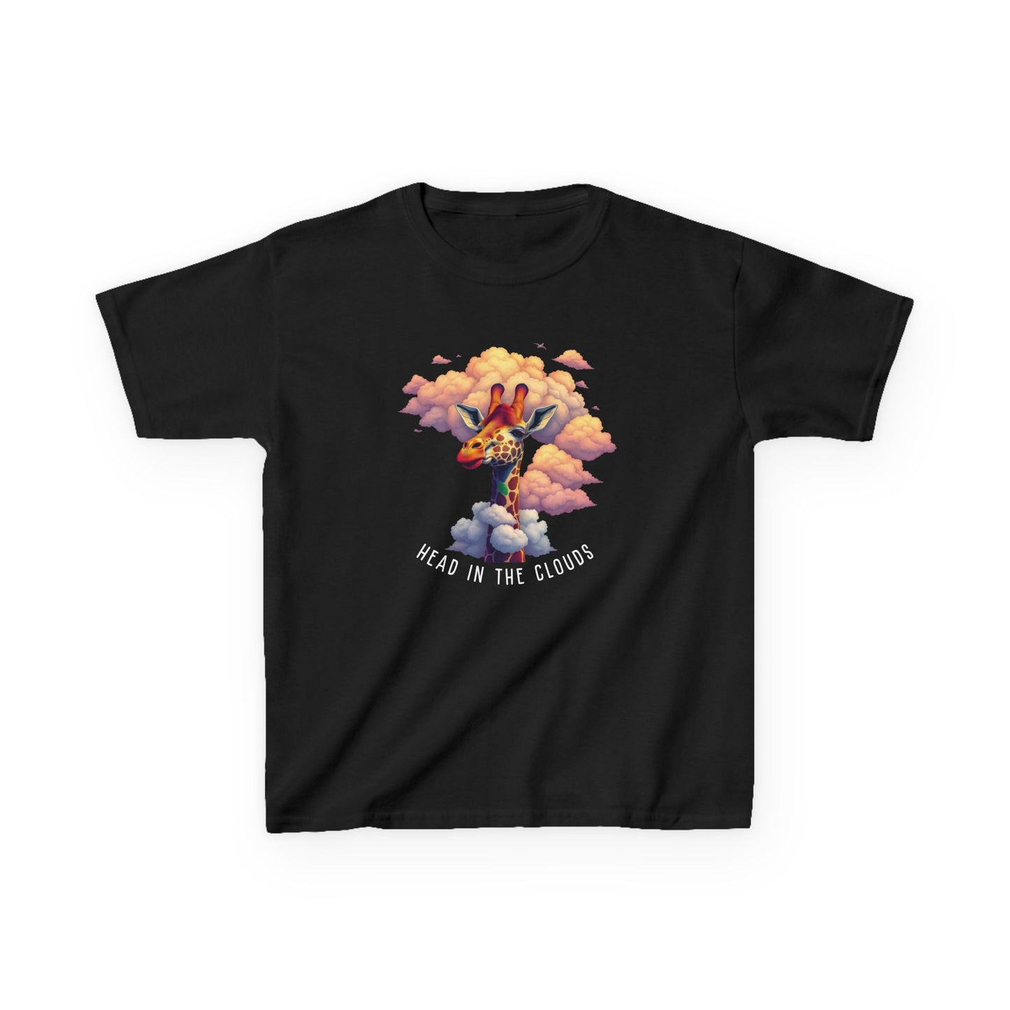 Kids Heavy Cotton™ Tee - 'Head in the Clouds' T-Shirt for Boys and Girls