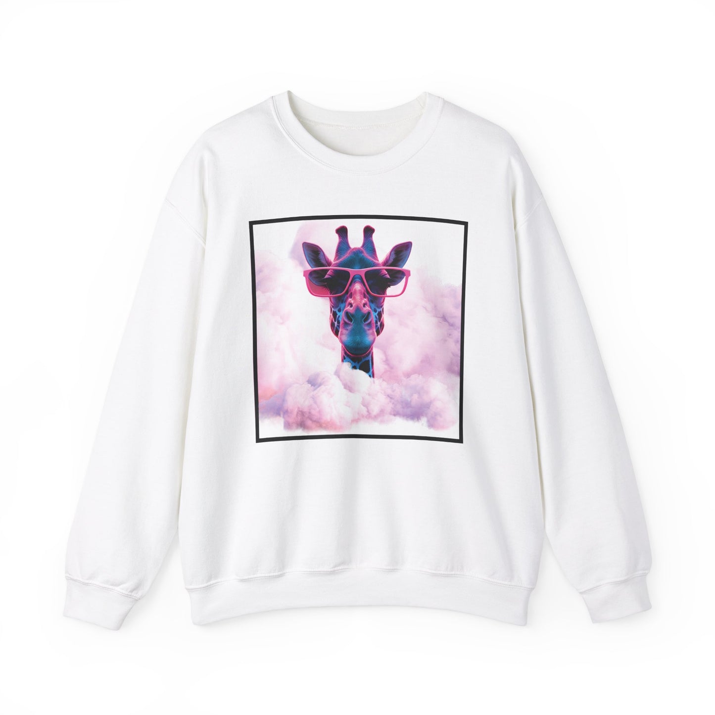 Retro Giraffe Unisex Heavy Blend™ Crewneck Sweatshirt