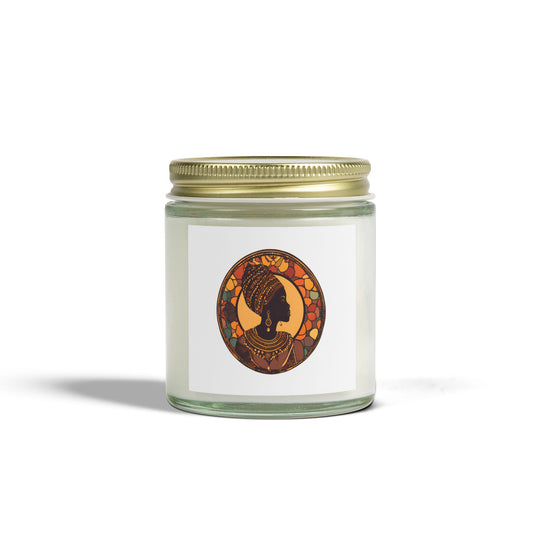Aromatherapy Candle - Coconut Apricot Wax with Elegant Silhouette Design