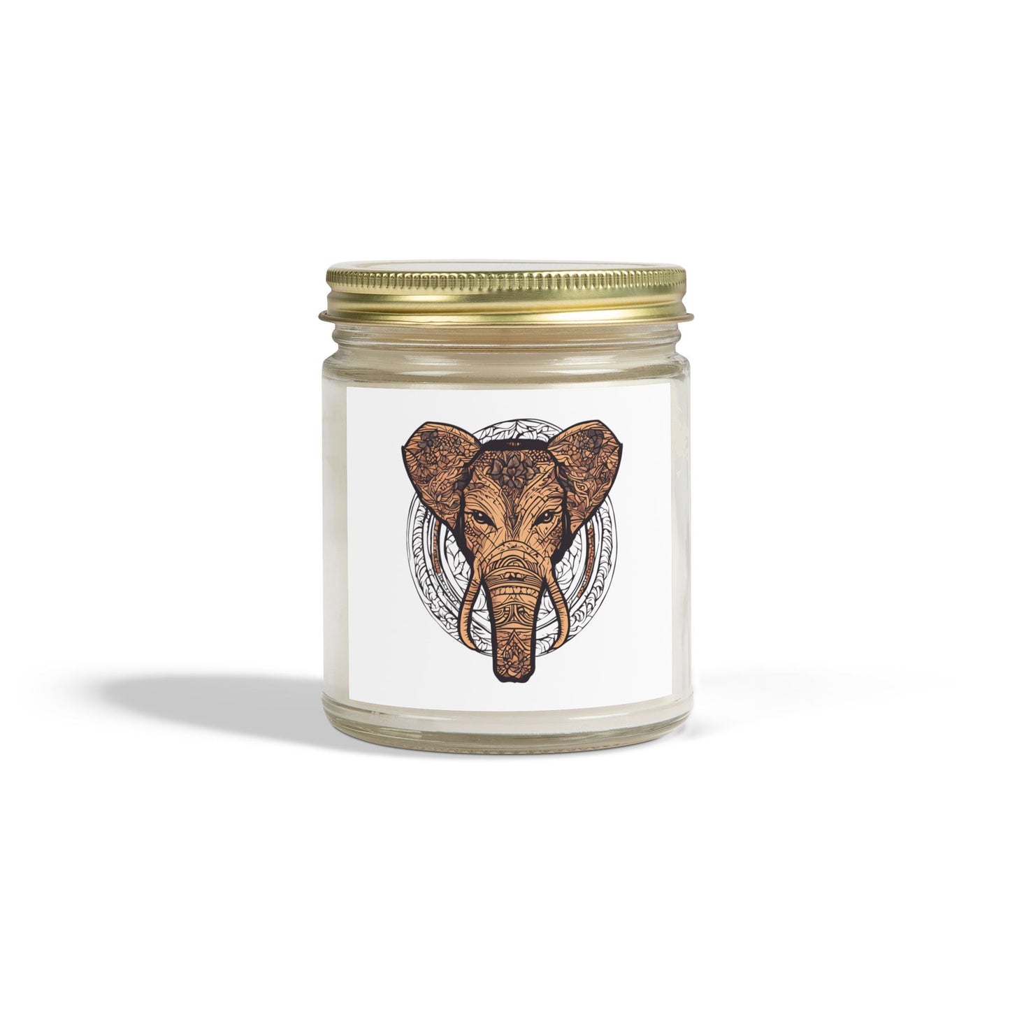 Elephant Design Scented Candles | Coconut Apricot Wax | Perfect for Relaxation and Home Decor