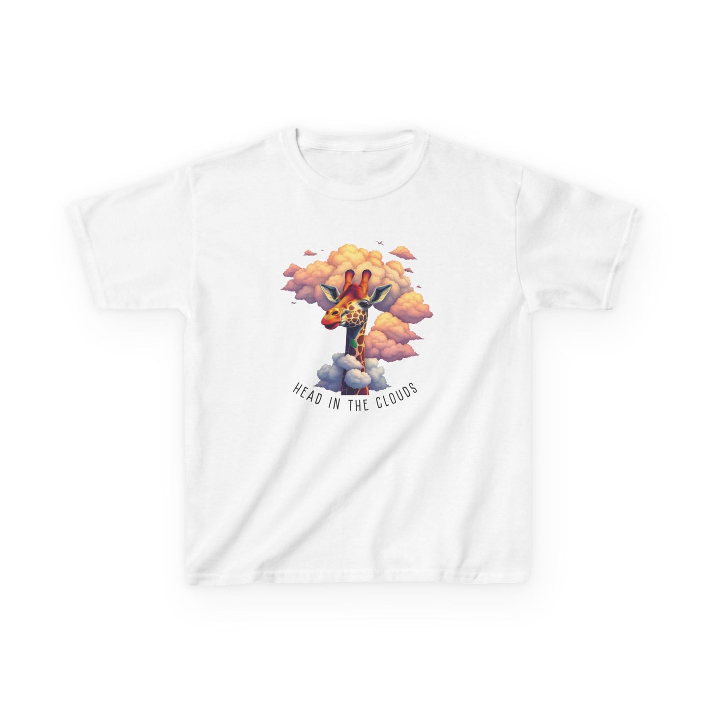 Kids Heavy Cotton™ Tee - 'Head in the Clouds' T-Shirt for Boys and Girls