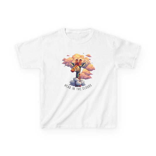 Kids Heavy Cotton™ Tee - 'Head in the Clouds' T-Shirt for Boys and Girls