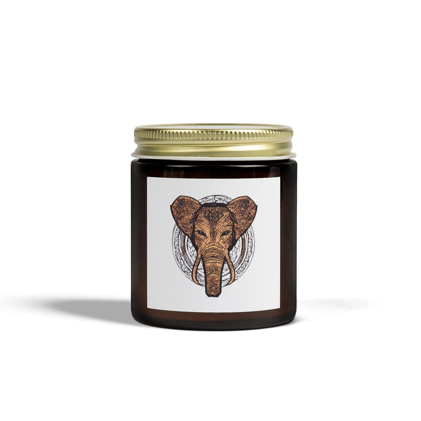 Elephant Design Scented Candles | Coconut Apricot Wax | Perfect for Relaxation and Home Decor