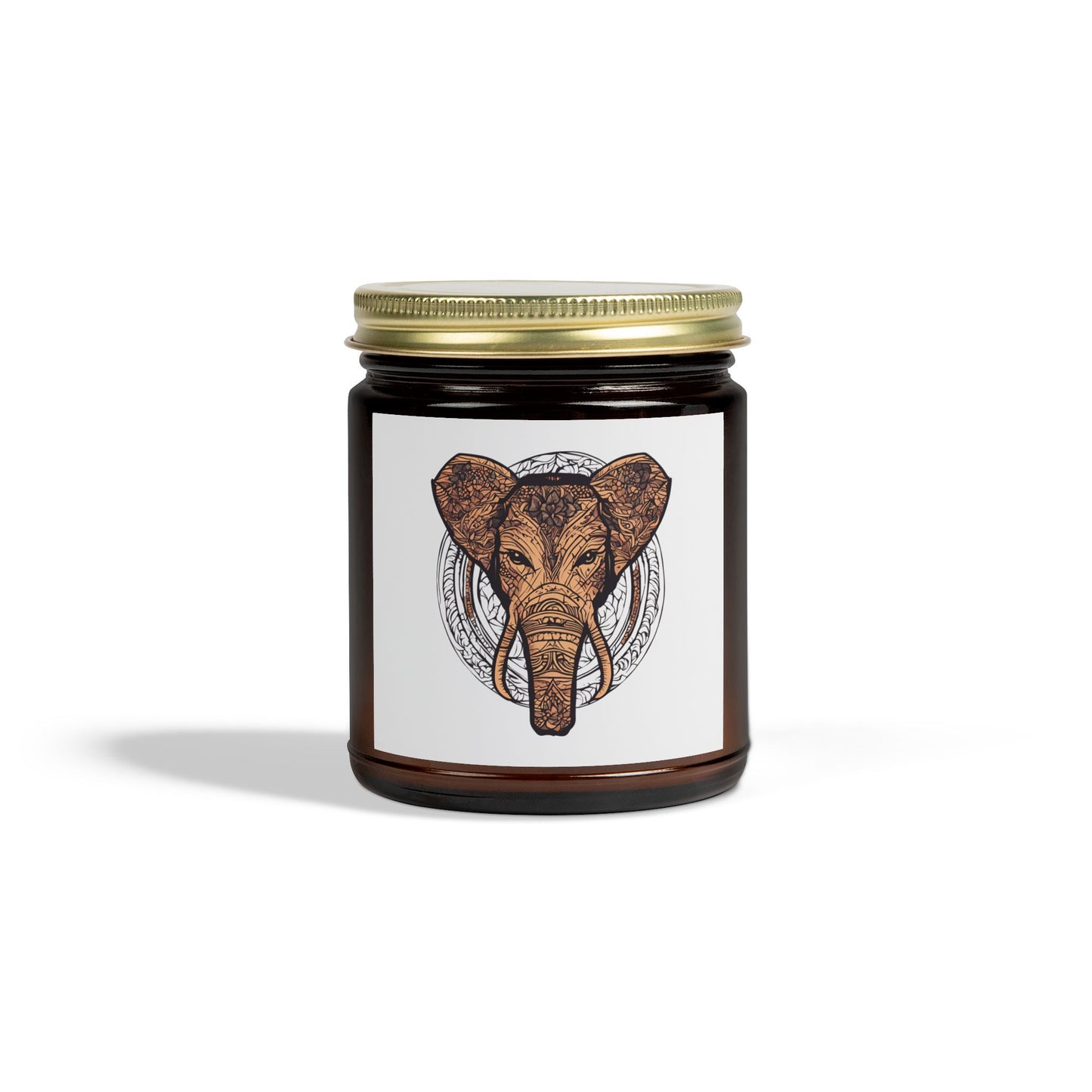 Elephant Design Scented Candles | Coconut Apricot Wax | Perfect for Relaxation and Home Decor